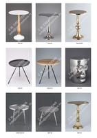 Table basse visage conception moderne en aluminium métal maison hôtel Restaurant décoration à la main Accent Table meubles en gros