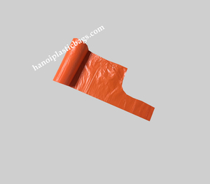 t-shirt star seal plastic <b>bags</b> on roll made in Vietnam - Product Image 2