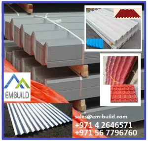 PPGI/ Steel Mill Finish and Color coated Profile roof sheets Trapezoidal/ Corrugated/ Tile design , Purlins,Metal Decking sheet