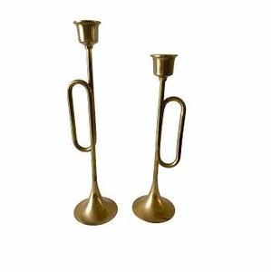 <b>Vintage</b> Handmade Brass Iron Candle Holder Classic Home Decorative Stand for Weddings Christmas Metal Table Candle <b>Lanterns</b> Jars - Product Image 1