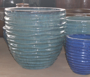 Outdoor Glazed Pots - Product Image 1