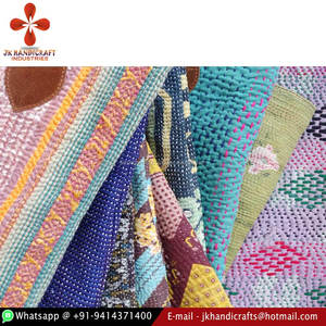 Bolso Hobo bordado Kantha Vintage algodón 100% indio - Product Image 3