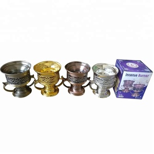 Bonne qualité moyen-orient métal charbon de bois brûleur d'encens arabie saoudite mabkhara Bakhoor brûleur - Product Image 5