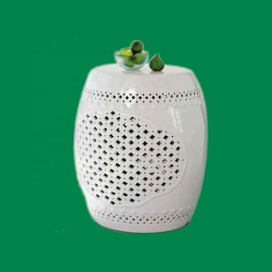 Revêtement de poudre en fer forgé blanc, avec tabouret, de jardin, conception de trous carrés en acier inoxydable, - Product Image 3