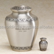 Large American Style <b>Urn</b> <b>for</b> Human <b>Ashes</b> by Brassworld India - Product Image 3