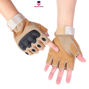 Guantes tácticos de medio dedo, resistentes, de goma, antideslizantes, transpirables, baratos, a precio de fábrica - Product Image 1