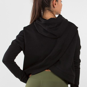 2025 dernière conception à capuche pour femmes sweats de haute qualité pas cher prix femmes Logo personnalisé Gym Fitness sweats à capuche sweat - Product Image 5