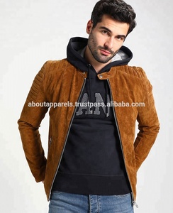Chaqueta de moto de piel de ante auténtica Unisex para hombre al por mayor, abrigos transpirables de talla grande, decoración de piel de invierno, fabricante a granel - Product Image 6