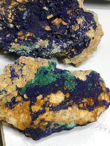 Pierres précieuses naturelles brutes d'azurite et de malachite, pierres brutes de haute qualité à vendre en gros, spécimens minéraux en vrac, approvisionnement en pierres précieuses - Product Image 4
