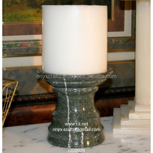 Portavelas de mármol negro hecho a mano, soporte votivo elegante para el Día de San Valentín, otros candelabros, farolillos y tarros de velas - Product Image 1