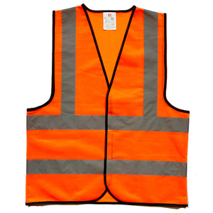 Construction Safety Signal Vest With Reflective Tape Glow In The Dark - Product Image 1