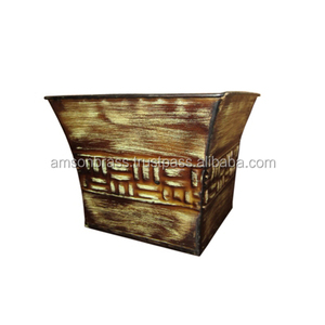 Maceta de alta calidad para el jardín del hogar, diseño moderno decorativo, pátina blanca, macetas y macetas con pies terminados - Product Image 6