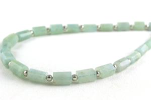 พลอยสีฟ้าธรรมชาติพลอยสีฟ้าเหลี่ยมเพชรพลอยรูปทรงดินสอลูกปัด Top Dril คุณภาพเยี่ยมประจำเดือนมีนาคม - Product Image 4