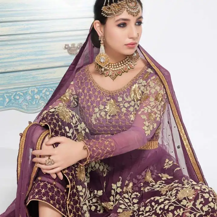 R & D Exportações Melhor Coleção do Vestido de Casamento E Desgaste Do Partido Paquistanês Indiano/Afghani Vestido Catálogo