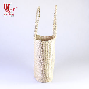 ¡Mejor venta! Bolso de playa de paja para verano, bolsa de mano tejida de algas marinas - Product Image 3
