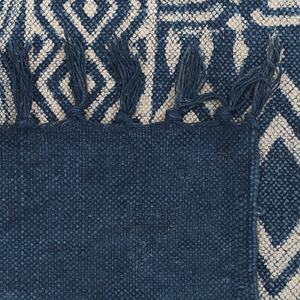 พรมทอมือผ้าฝ้ายอินเดีย,พรมสำหรับห้องนั่งเล่นพรมปูพื้น Dhurrie พรมปูพื้นแบบหนาทอมือ - Product Image 2