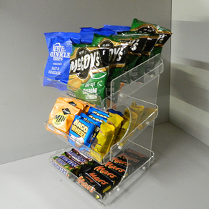 Rõ Ràng Acrylic Sô Cô La Sắc Nét Bán Lẻ Kệ 3 Bước Acrylic Hiển Thị Truy Cập Đứng - Product Image 4