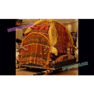 Doli Palki para Bodas Musulmanas en Venta, Estilo Rajastaní, Boda India Moderna, Madera Tratada, Color y Tamaño Personalizables, Palki Duradero, EE. UU. - Product Image 1