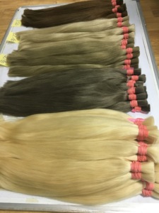 ผมมนุษย์แท้สีบลอนด์ผมลอนตรงนุ่ม613ผมจำนวนมาก - Product Image 6