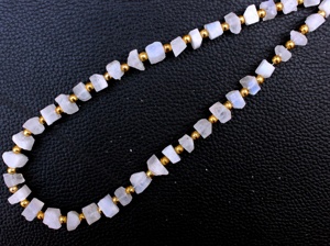 Piedra de Luna de arcoíris Natural con forma rugosa de Fuego Azul, 6-8 MM, joyería gruesa de piedras preciosas al por mayor - Product Image 2