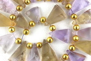Gema de ametrina Natural en forma de triángulo, joyería de fabricación sin tratamiento, multicolor, al por mayor - Product Image 6