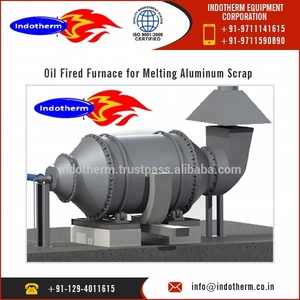 Four rotatif pour la fonte de l'aluminium, résistant à la rouille, facile à utiliser, four de fusion pour la ferraille métallique, capacité disponible 5 tonnes - Product Image 4