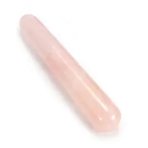 Baguette de Massage en Quartz Rose naturel, cristal Rose, outil de grattage, traitement des messages du corps, Massage Yoni baguette pour la santé des femmes