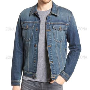 Logo personnalisé Veste en jean unie décontractée à manches longues pour hommes, tout nouveau style de veste en jean, fabriquée à partir de tissu de haute qualité - Product Image 2