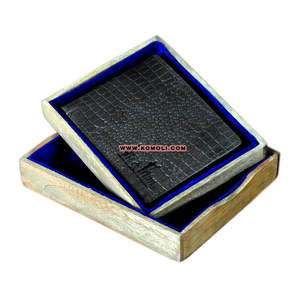 Caja de madera con acabado quemado, embalaje de artículos pequeños - Product Image 6