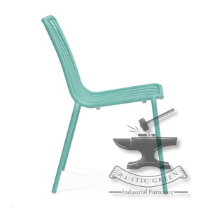 เก้าอี้รับประทานอาหารคาเฟ่โลหะอุตสาหกรรม - Product Image 5