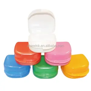 Pearlized צבע פלסטיק תותבת שיניים תיבת מייצבת מקרה (L)