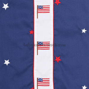 4th ของ july ชุดกันเปื้อนแขนยาวถึงเข่าแบบลำลองของเด็กผู้หญิง Embroidery-BB1407ธงชาติอเมริกันในฤดูใบไม้ร่วง - Product Image 4