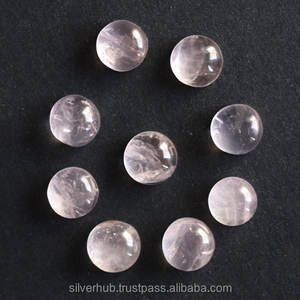 Cabochon de Quartz Rose de Coupe Ronde Calibré Énergie Naturelle Guérison Quartz Rose Fabrication de Bijoux Cabochon Lisse Pierres Précieuses Lâches - Product Image 2