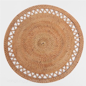 Mantel Individual ecológico hecho a mano con cuentas, forma de hoja de jacinto de agua, uso al por mayor, comida, producto barato, compra de gran cantidad - Product Image 1