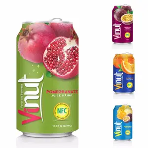 La migliore vendita Vietnam OEM 250ml di Vetro bottiglia di Melograno Fresco Succo di Frutta