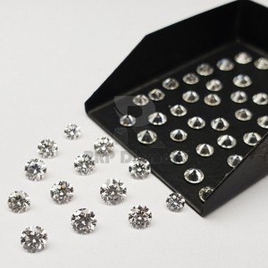 เพชรสังเคราะห์ DEF สี SI ความบริสุทธิ์0.20ถึง0.29กะรัตหลวม Melee สีขาวขัด CVD HPHT ตัดเพชรกลมผสมจำนวนมาก - Product Image 1