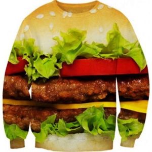 Sudaderas con capucha de sublimación de talla grande transpirable King Burger, ropa de fútbol americano - Product Image 1