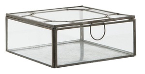 Art India Taper Glass Brass <b>Box</b> with <b>Mirror</b> Bottom Custom Size Model 9044 for Home & Office Decoration - Product Image 5