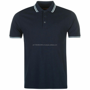 Venta al por mayor 100% algodón de los hombres para Polo camiseta logotipo personalizado patrón sólido tejido de punto fabricante directo de venta - Product Image 5