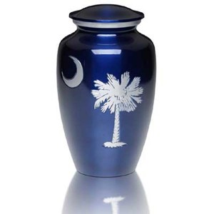 Palmetto-urna de cremación de Metal para cenizas y funerarias, suministros de árbol y Media Luna pulida de calidad prémium - Product Image 3