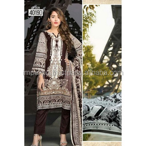 Kameez-combinaison de pelouse complète, 3 pièces, style Pakistan, tissu - Product Image 5