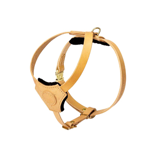 Harnais pour chien Usine Vente directe Personnalisé Personnalisé Élégant Cuir Petit Moyen Chiens Harnais réglable Prix de gros - Product Image 4