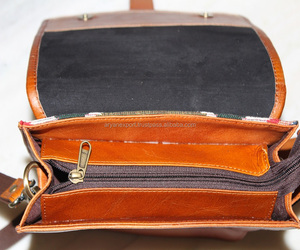 Bolso de mano de cuero de tela Jacquard para mujer, bandolera de hombro, a la moda - Product Image 6