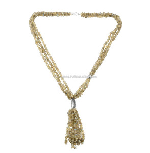 Venta caliente Collar de plata esterlina 925 con cadena de hilo de cuentas de piedras preciosas de labradorita hecha a mano para regalo - Product Image 1