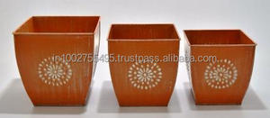 Pots de fleurs et jardinières en métal galvanisé de style américain vintage de haute qualité, pour l'intérieur et l'extérieur - Product Image 5