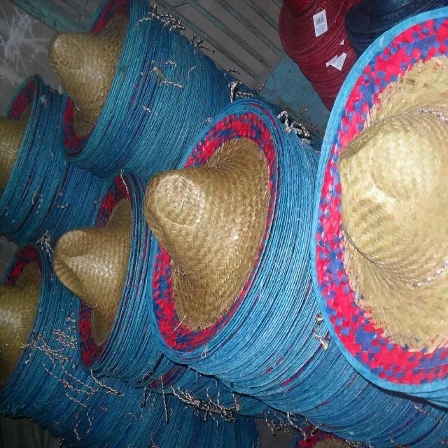 Commercio all'ingrosso Messicano Sombrero Cappello di Paglia in vietnam