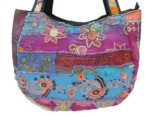 Bolso de hombro Vintage indio hecho a mano para compras, bandolera de algodón para chicas - Product Image 2