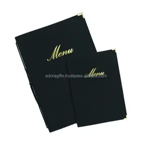 Star Hotel Luxury Menu Cover with Golden Corners