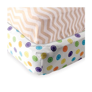 Low MOQ Private Label Anti Bacterial Soft Pure Organic Fitted Baby Crib Sheets - Product Image 1