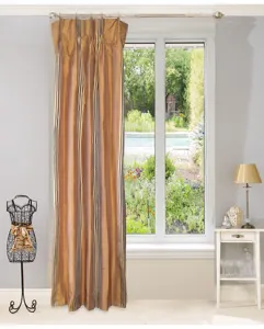 丝质条纹窗帘